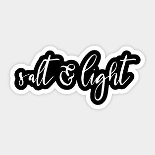 Salt and Light Quality Christian Apparel and Gifts Sticker